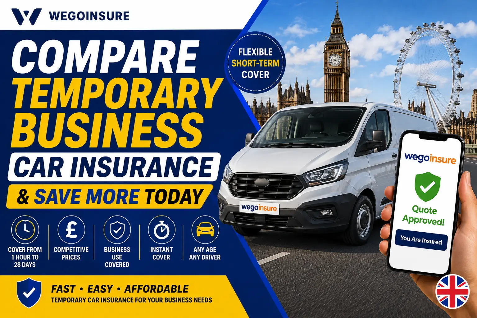 Compare Temporary Business Car Insurance & Save More Today 